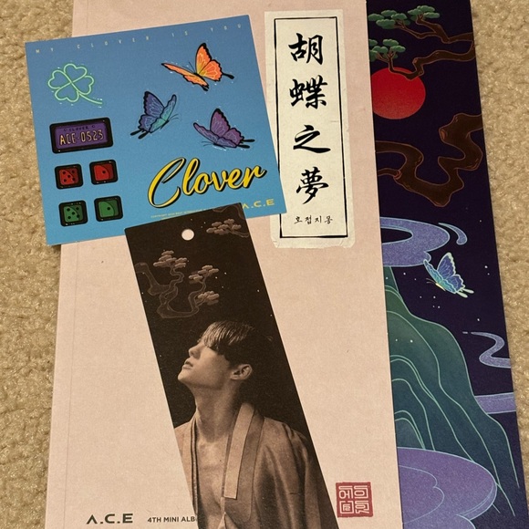 A.C.E. HJZM The Butterfly Fantasy Album Kpop with Bookmark and Stickers - Picture 8 of 8